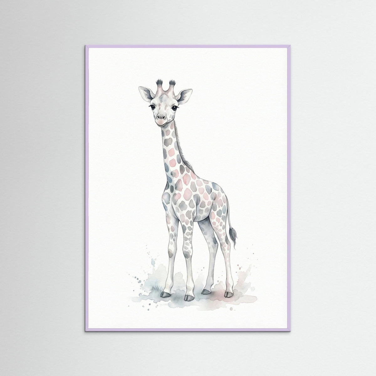 Lilac Wood Baby Elephant Joy