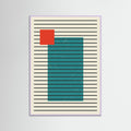 Lilac Wood Bauhaus Sunburst Orange