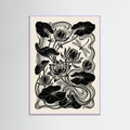 Lilac Wood Beardsley Floral Nouveau