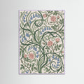 Lilac Wood Berry Vine Pattern