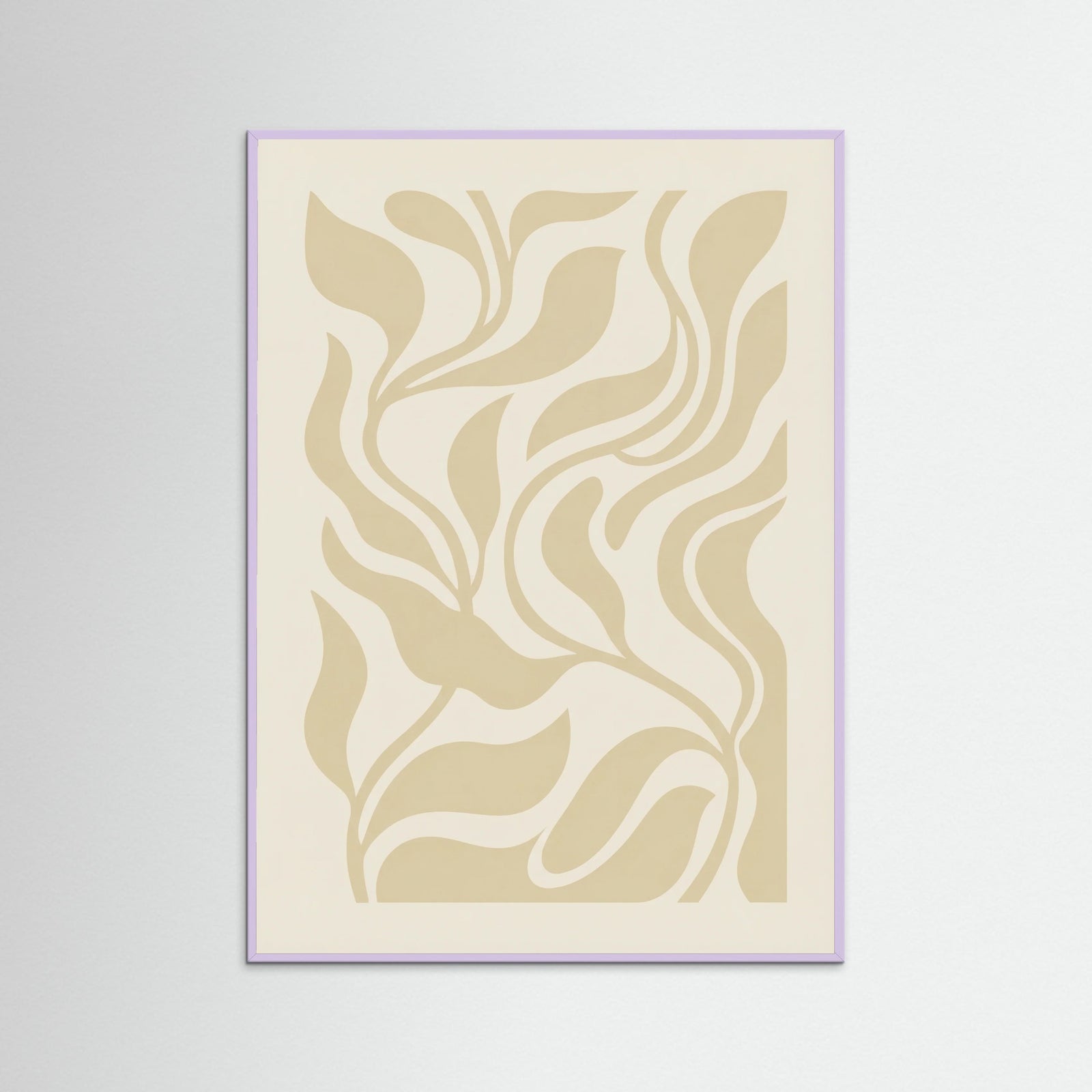 Lilac Wood Biomorphic Cut outs