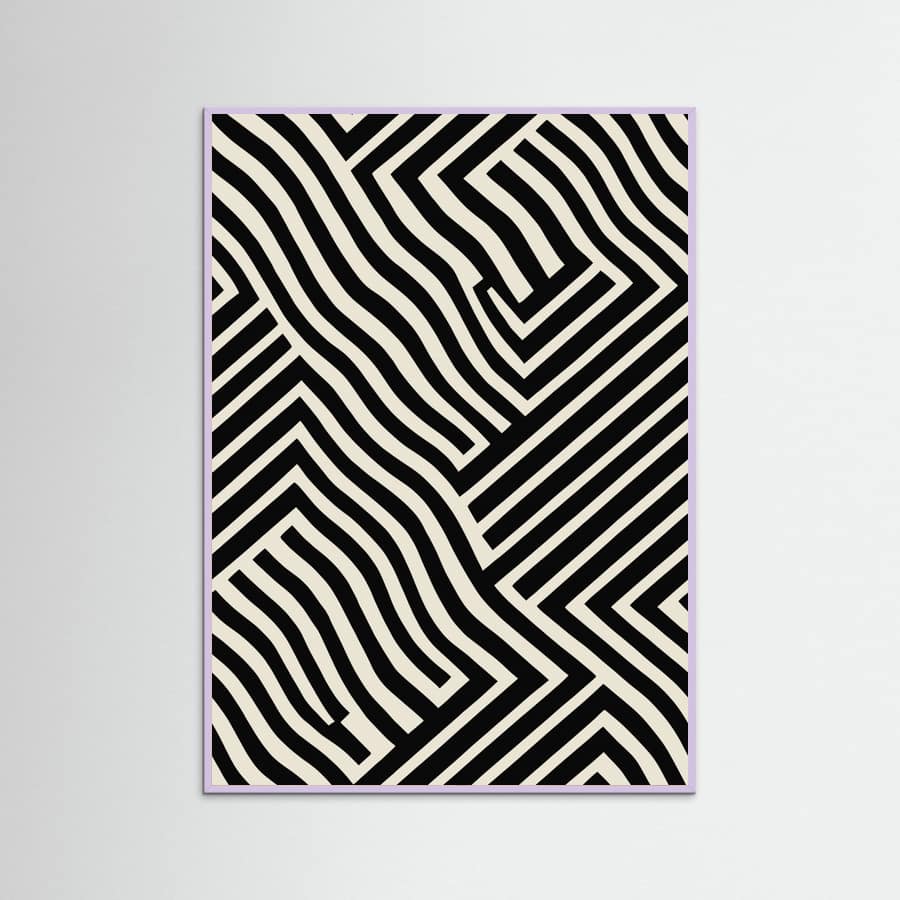 Black And White Poster – plakat og kunsttryk