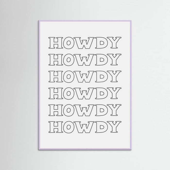 Black Howdy -juliste – juliste ja taidepainatus