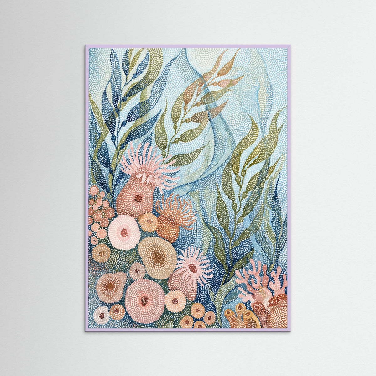 Lilac Wood Blossoming Dots