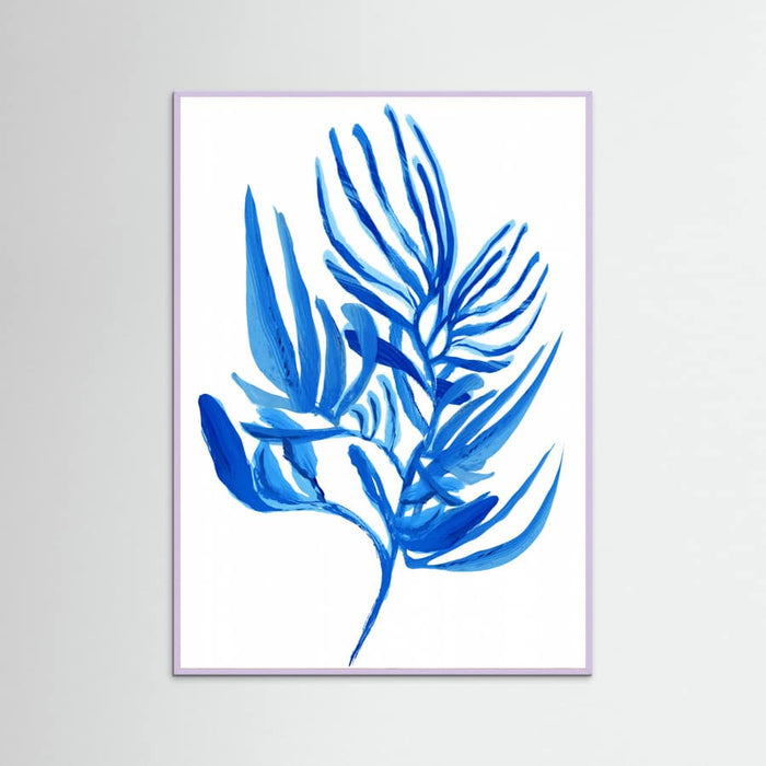 Blue Aquatic Plant Poster 6 – poster and art print