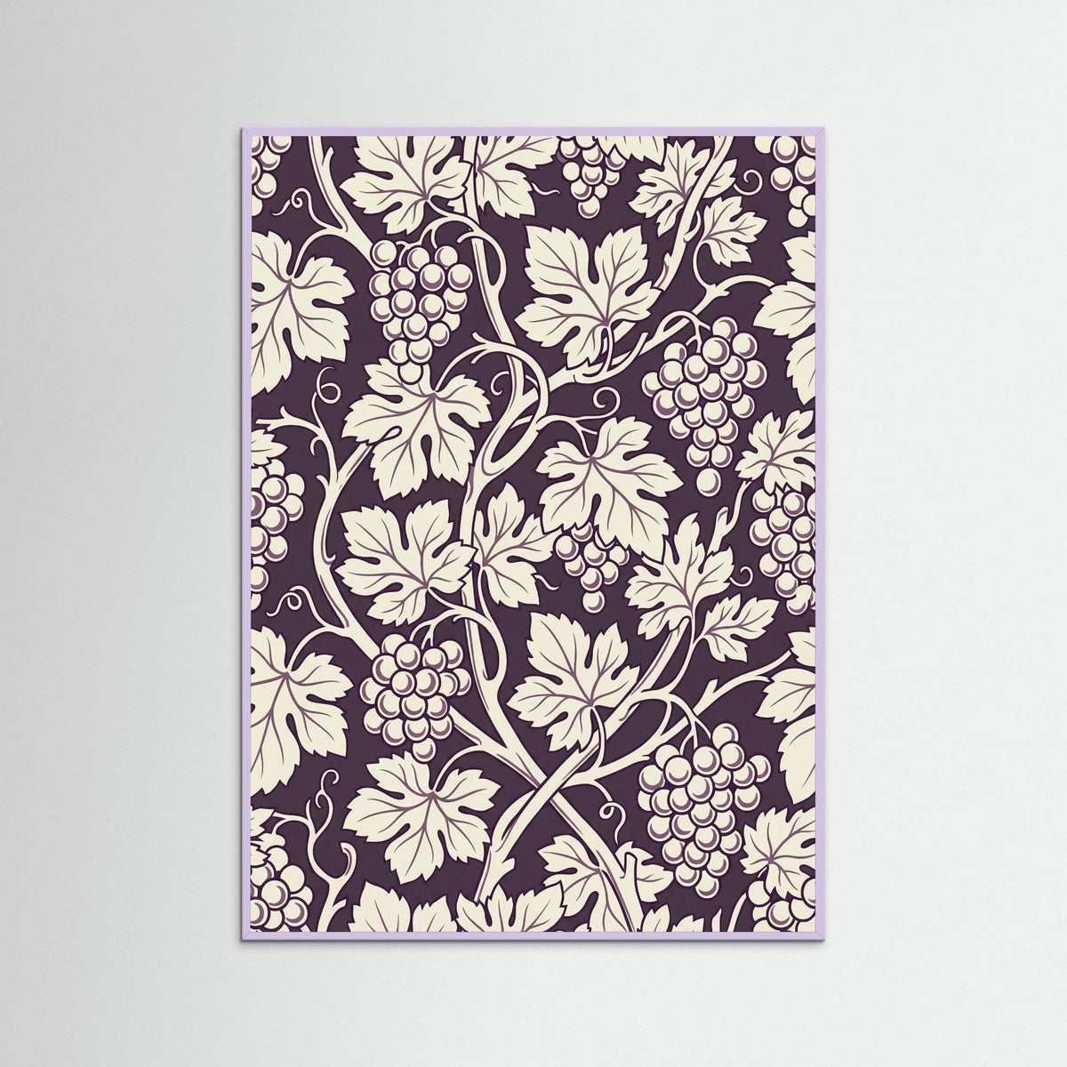 Lilac Wood Blue Botanical Swirl