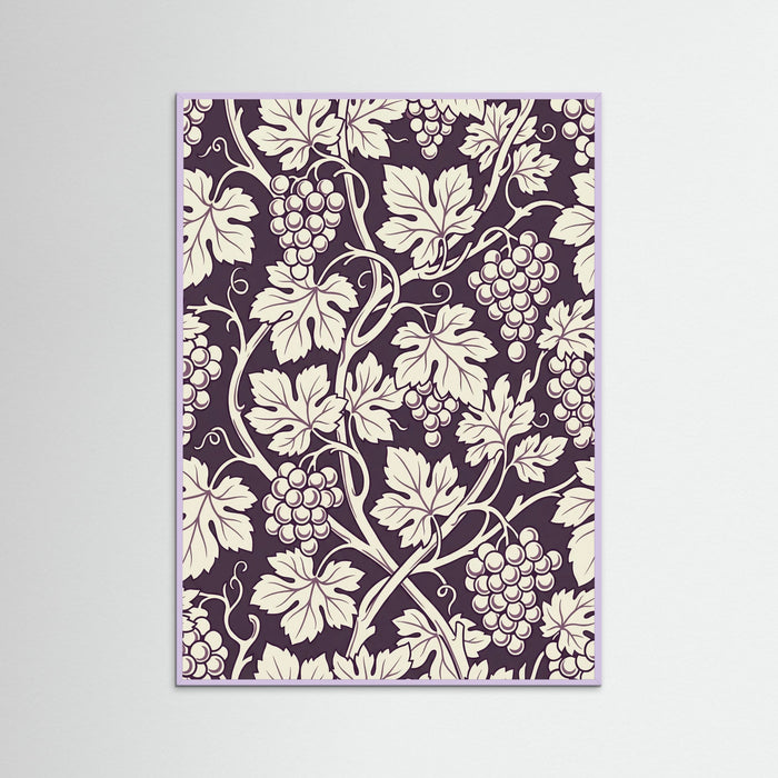 Lilac Wood Blue Botanical Swirl