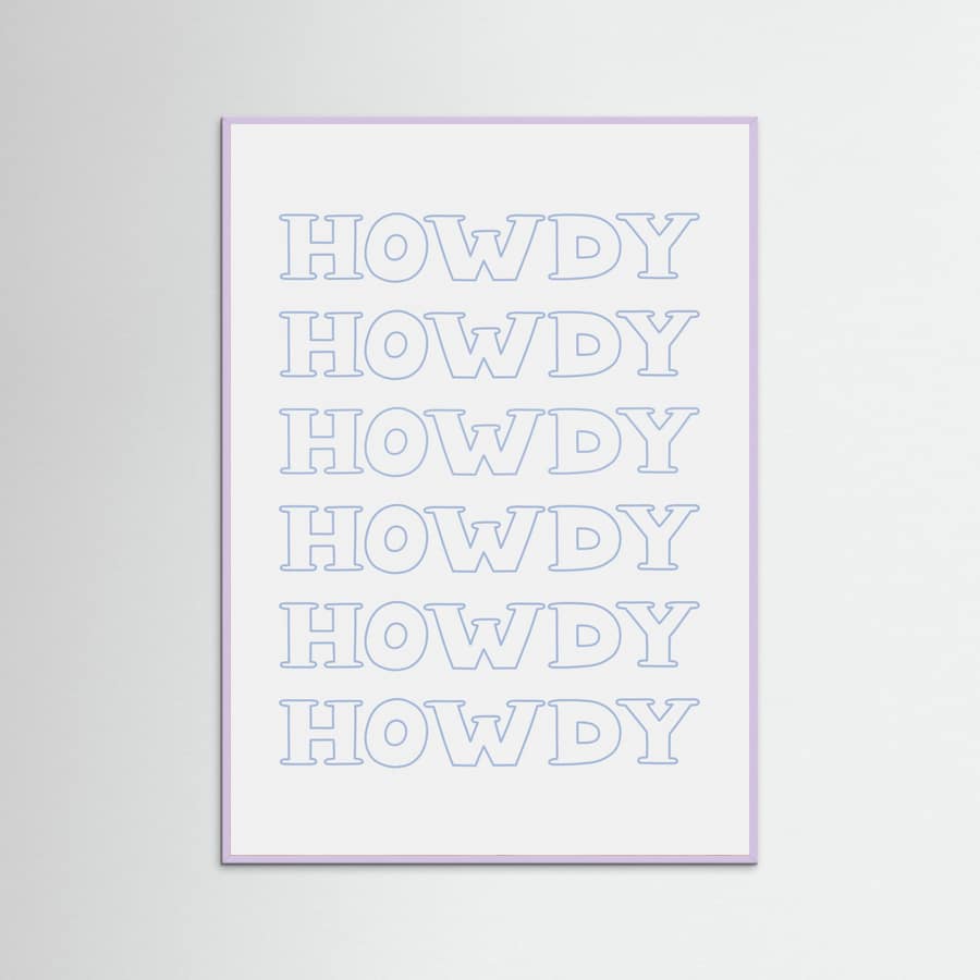 Plakat Blue Howdy – plakat i druk artystyczny
