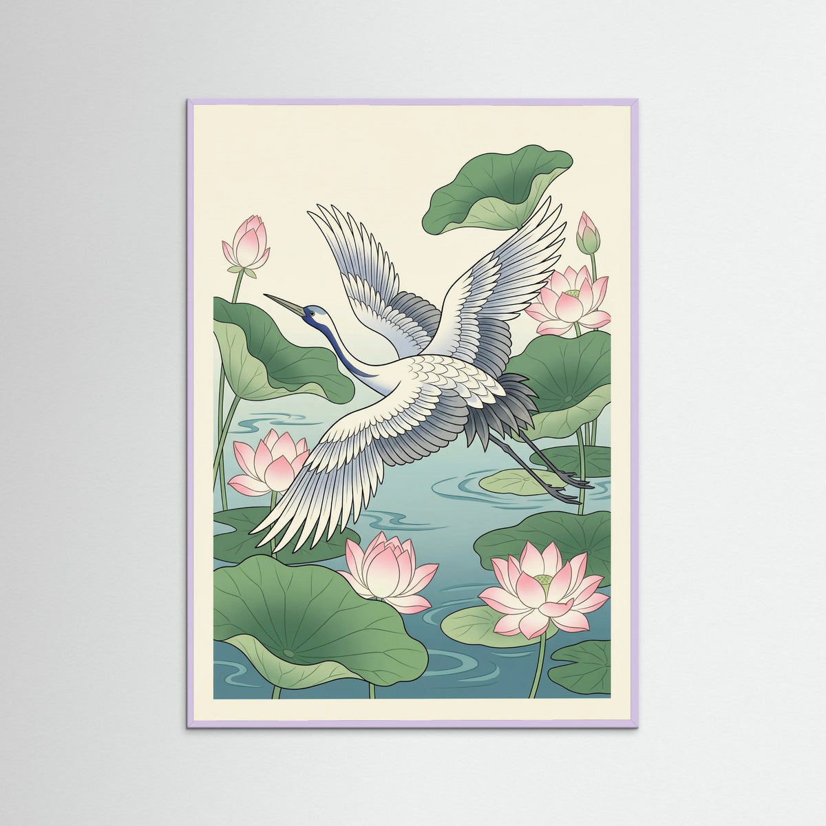 Lilac Wood Blue Iris Bloom