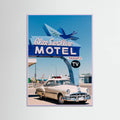 Lilac Wood Blue Swallow Motel Poster