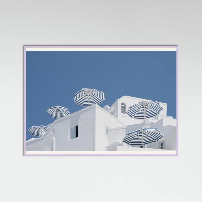 Plakat Blue and white – plakat i druk artystyczny