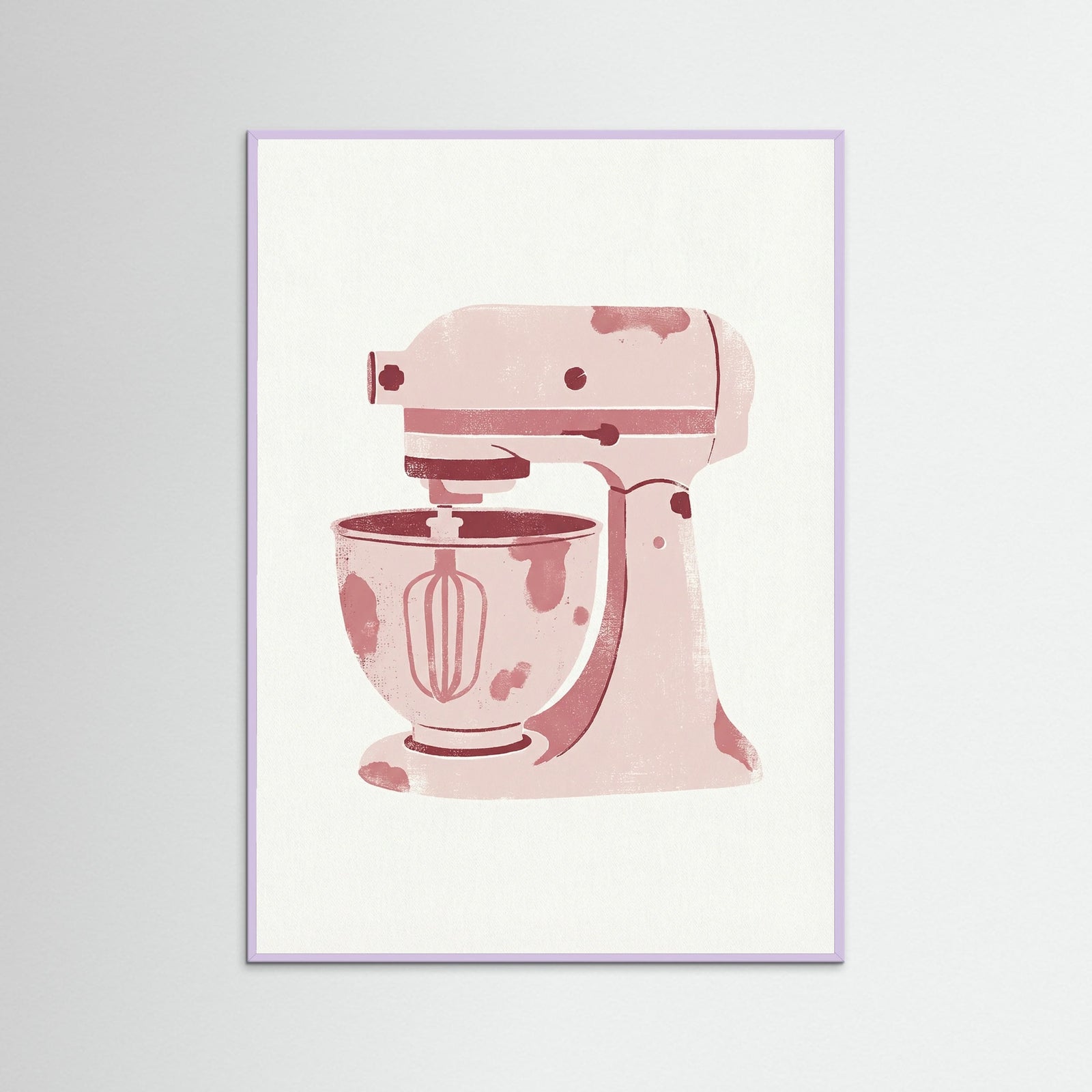 Lilac Wood Blush Teapot