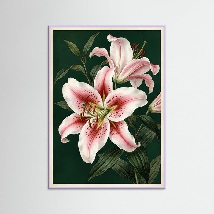 Lilac Wood Blushing Peony Blossom
