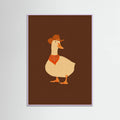 Lilac Wood Bo the Cowboy Duck Poster