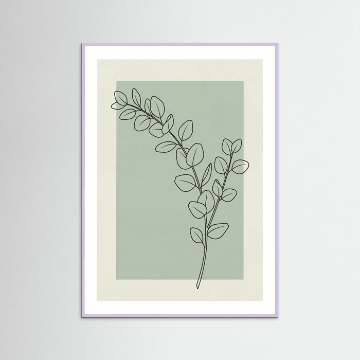 Lilac Wood Bohemian Floral Sketch
