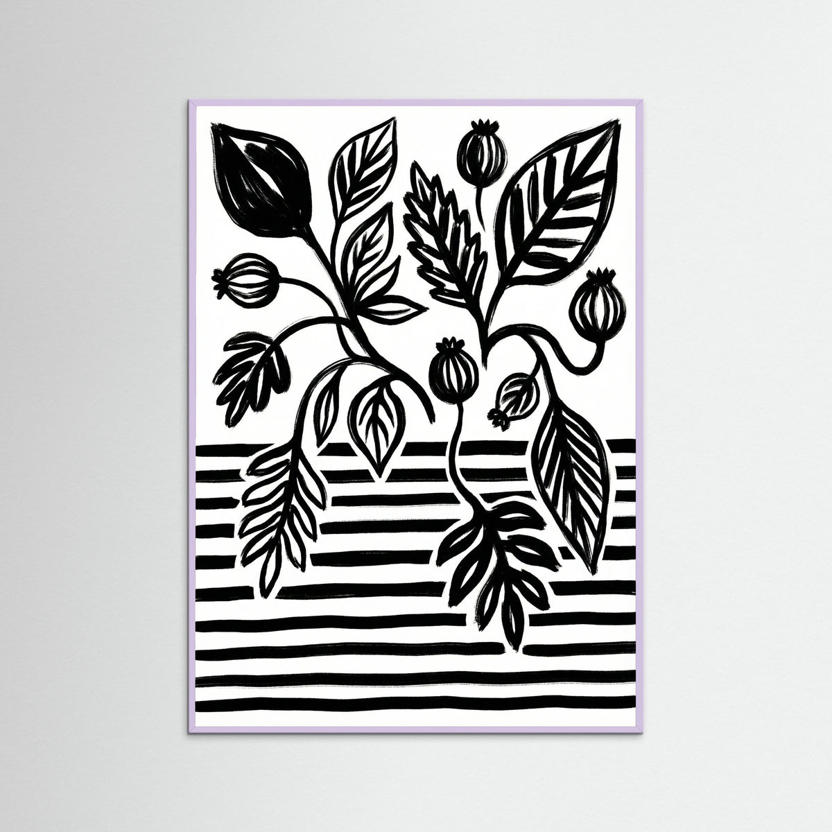 Lilac Wood Bold Bloom Still Life