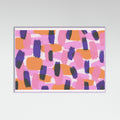 Lilac Wood Bold Color Strokes Poster