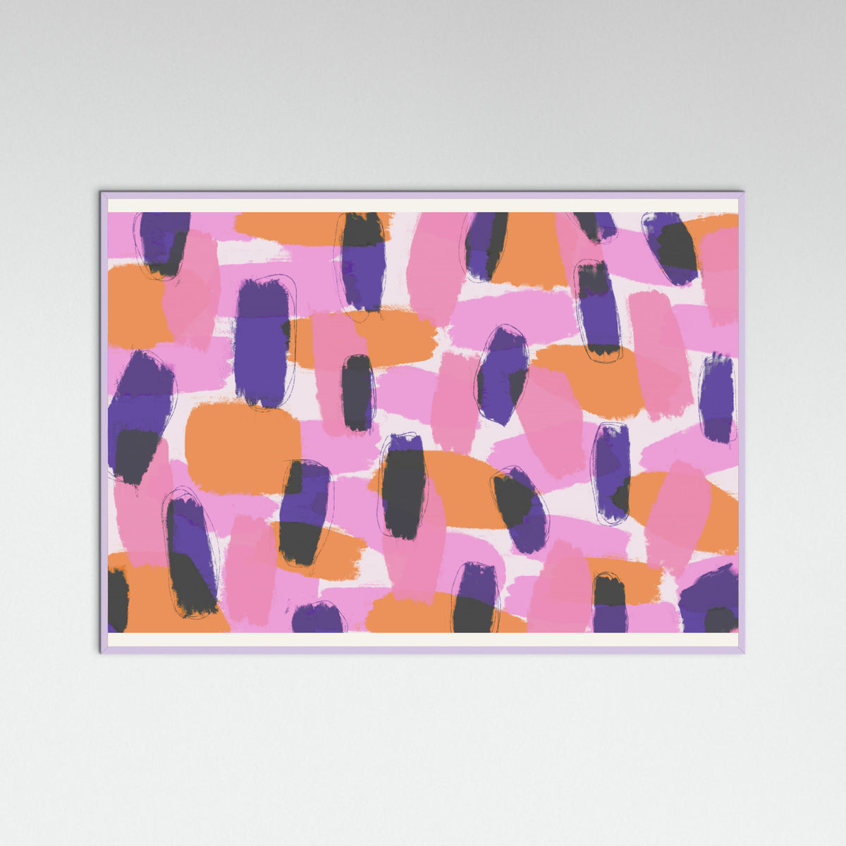 Lilac Wood Bold Color Strokes Poster