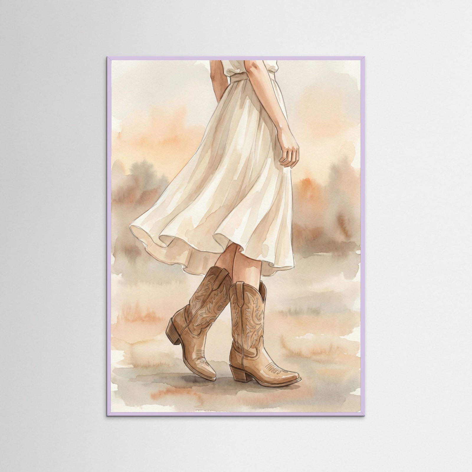 Lilac Wood Boots and Grace