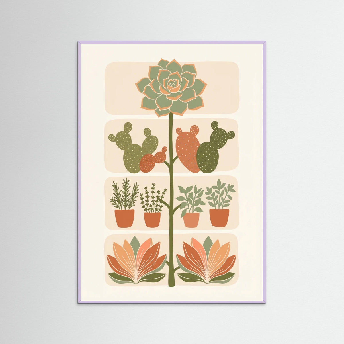 Lilac Wood Botanical Blocks