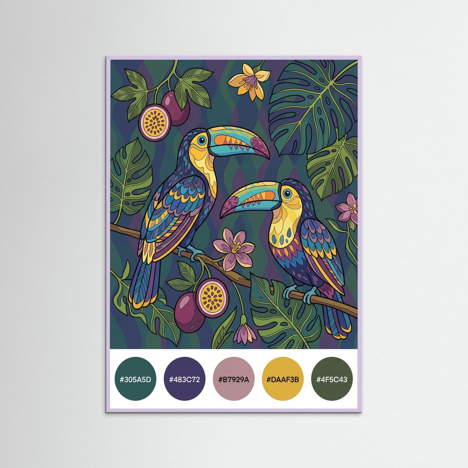 Lilac Wood Botanical Harmony