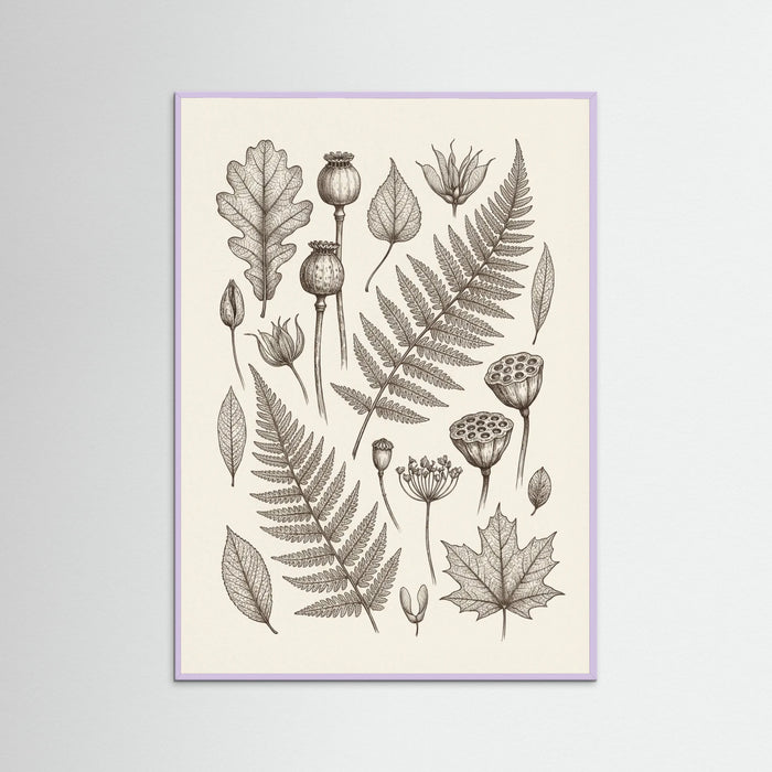 Lilac Wood Botanical Intricacy
