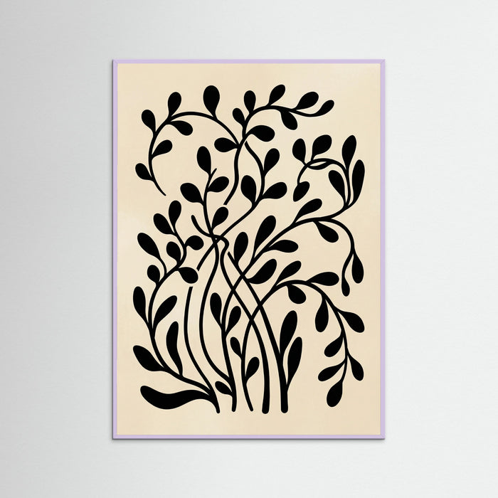 Lilac Wood Botanical Silhouette