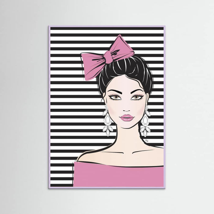 Bow Girl Poster – Poster und Kunstdruck