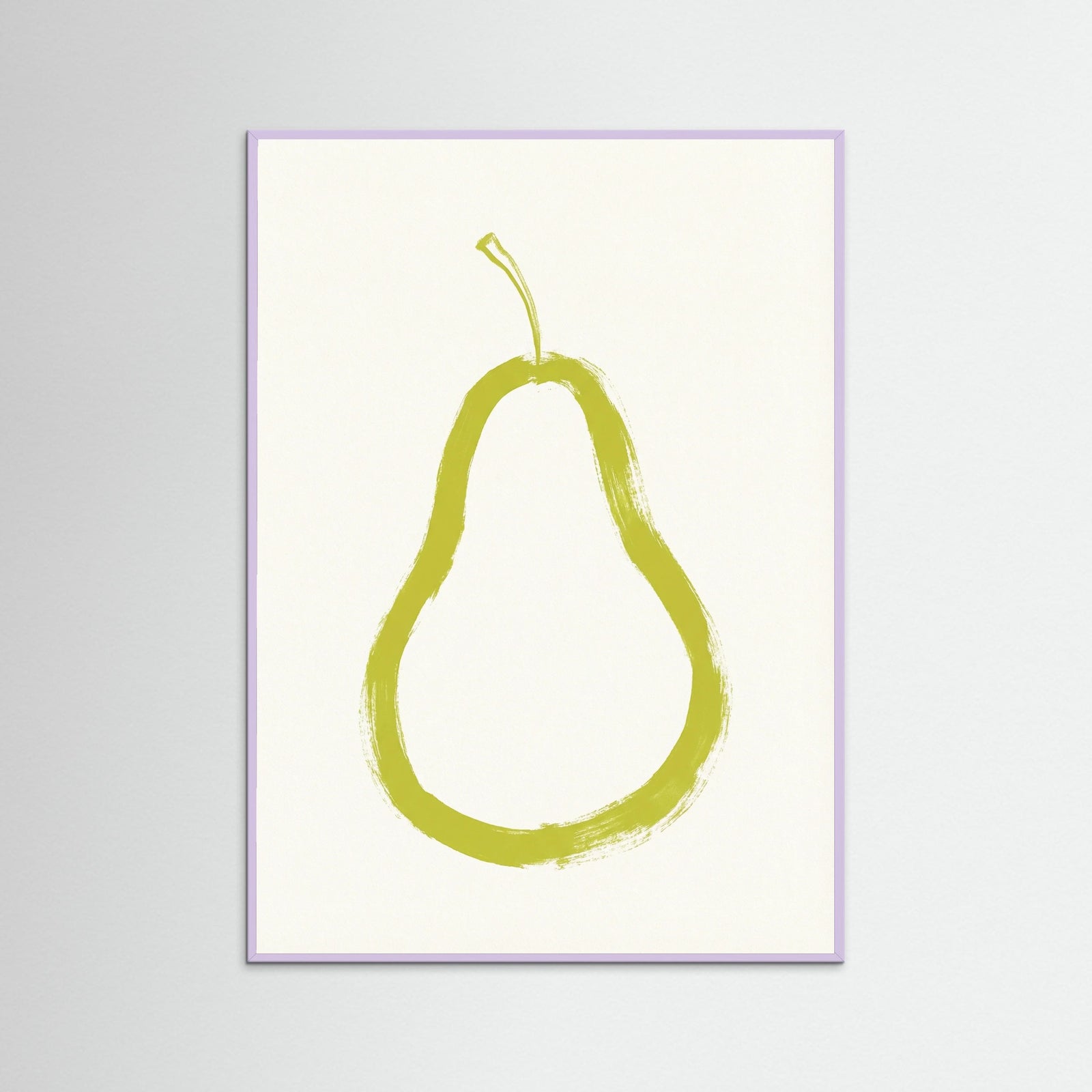 Lilac Wood Brushstroke Apple Slice