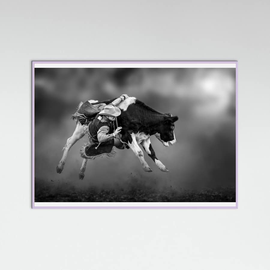 Lilac Wood Bucking Calf Ride Poster