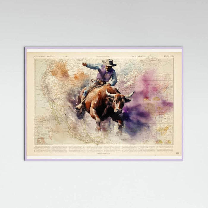 Lilac Wood Bull Rider Poster