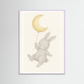 Lilac Wood Bunny Moon Balloon