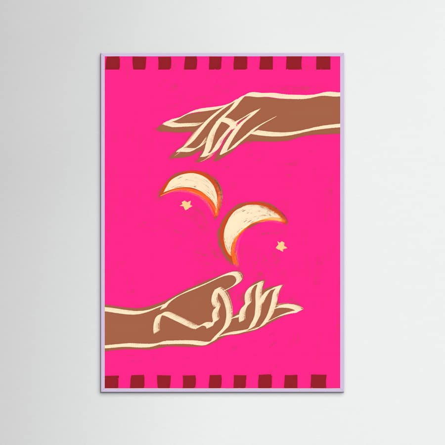 Lilac Wood Celestial Exchange – A Couple Of Moons Poster
