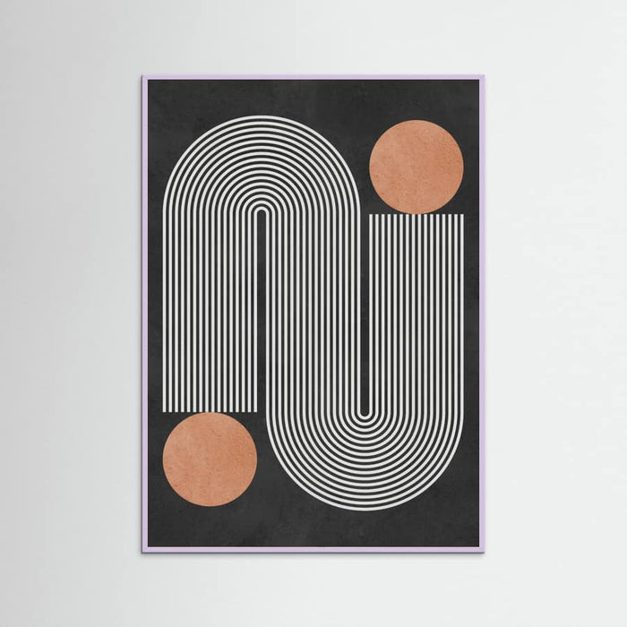 Circles on black background 1 Poster – poster and art print