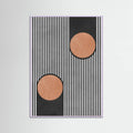 Circles on black background 2 Poster – poster and art print