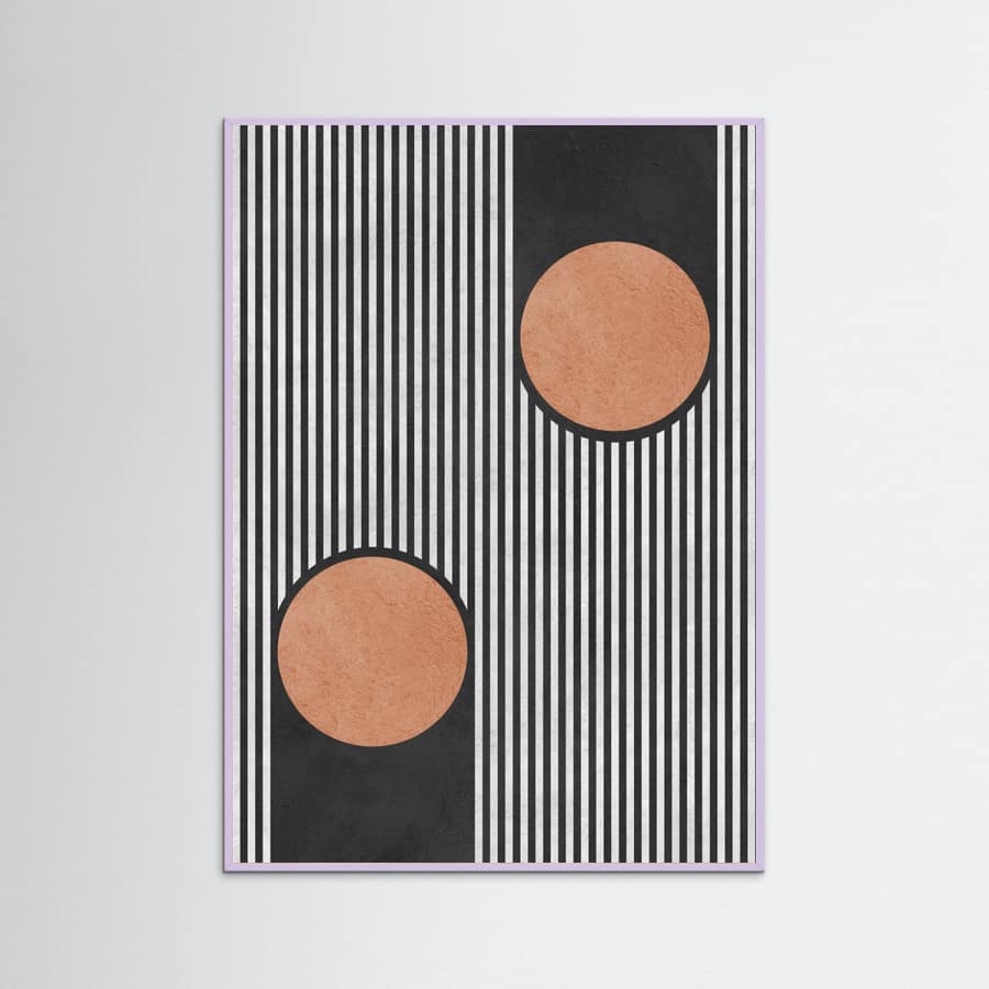 Circles on black background 2 Poster – poster and art print