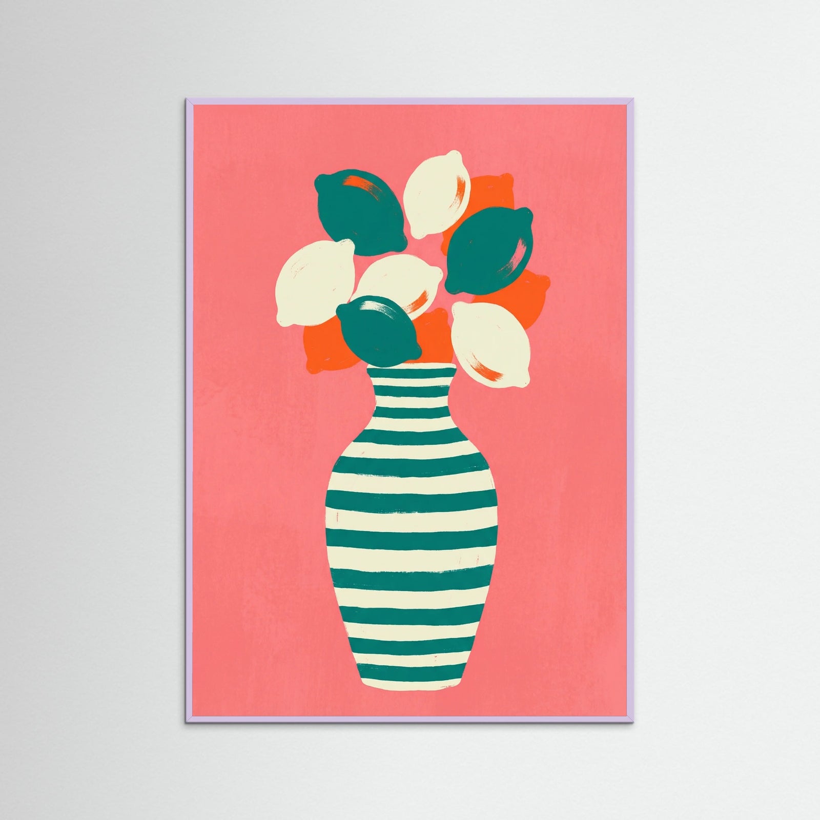 Lilac Wood Citrus Stripes