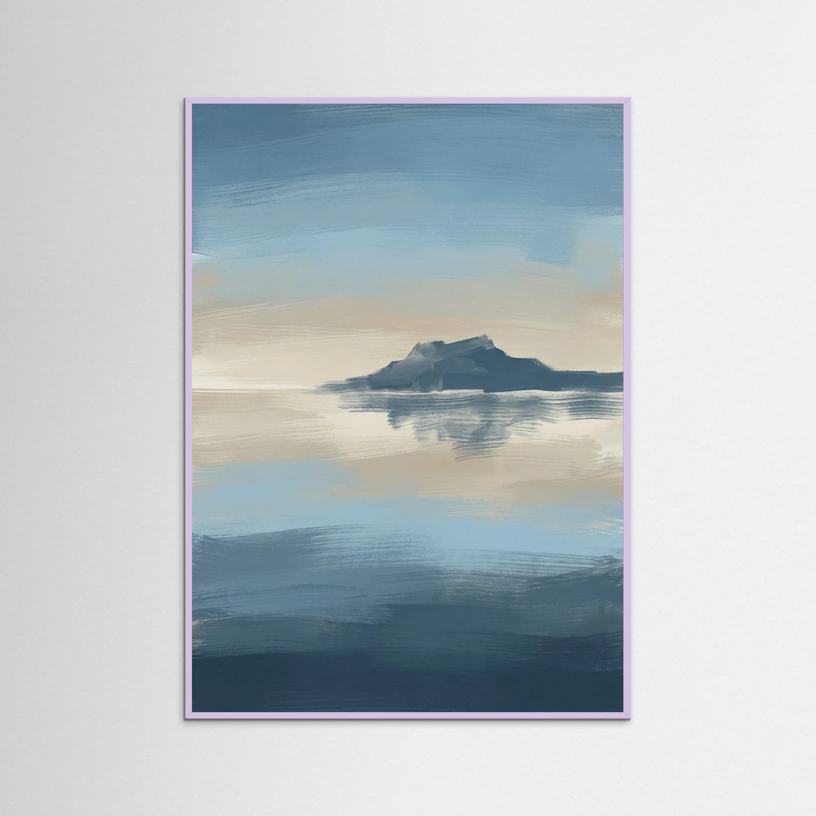 Lilac Wood Cloud Mountain Reflection