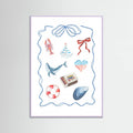 Coastal Collage Poster – poster and art print