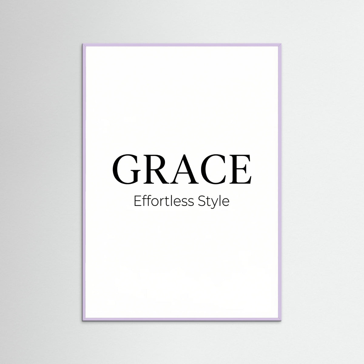 Lilac Wood Coco Chic Typography