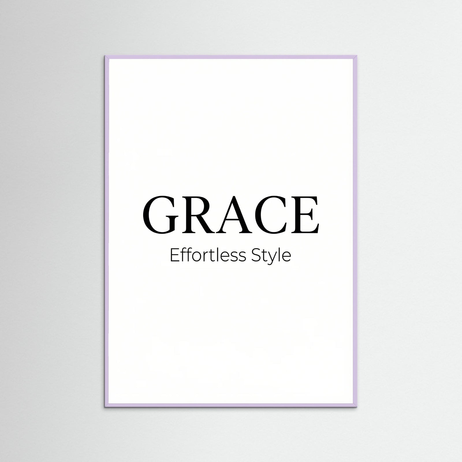 Lilac Wood Coco Chic Typography