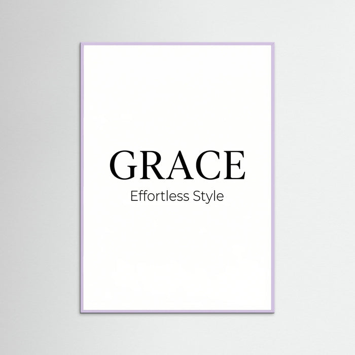 Lilac Wood Coco Chic Typography