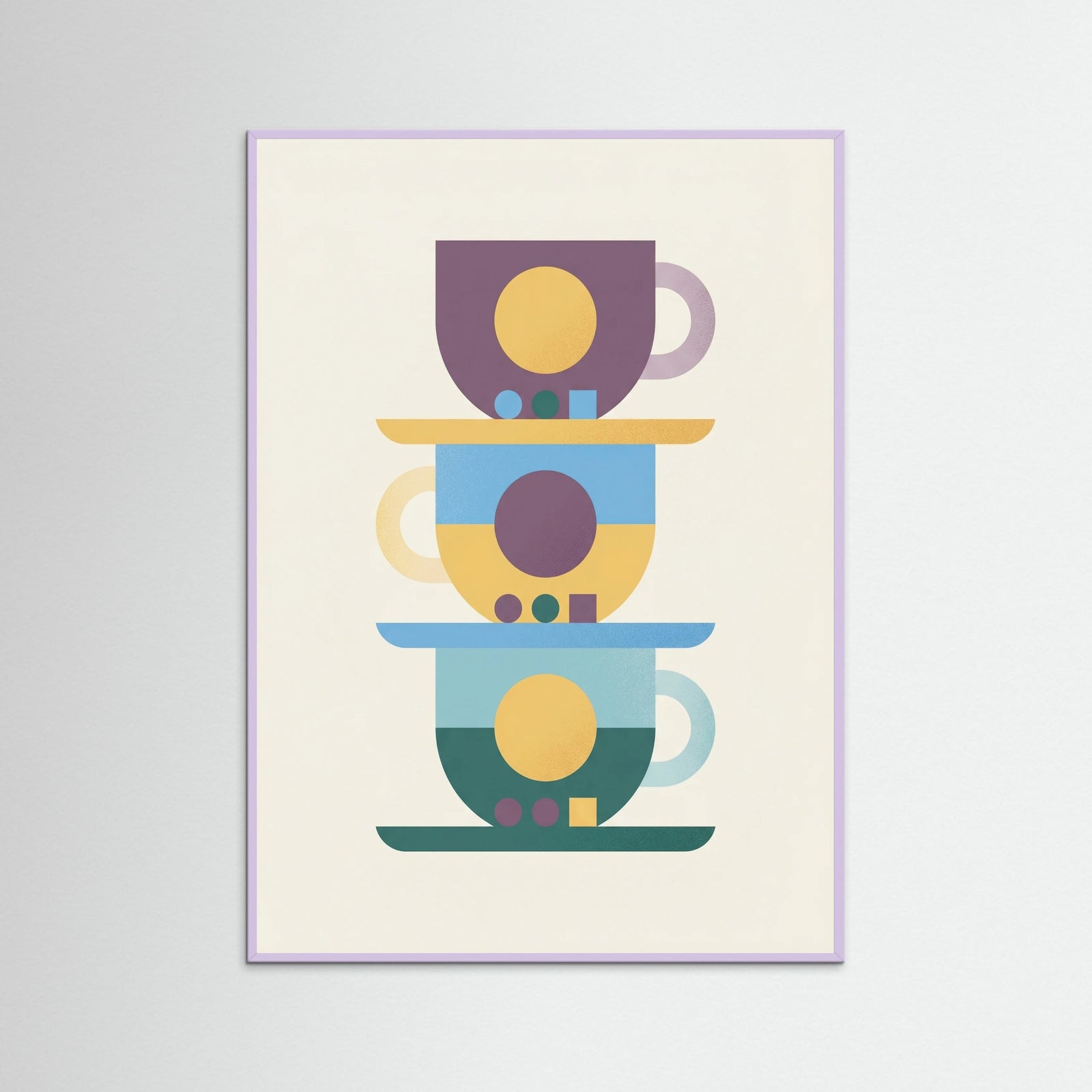 Lilac Wood Coffee Pot Abstraction