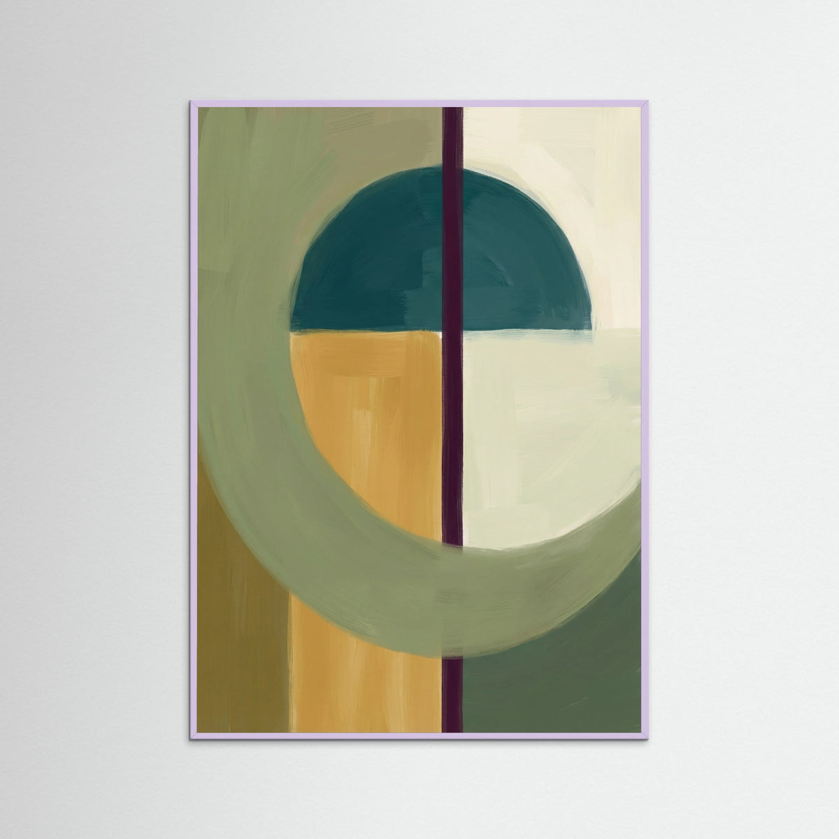 Lilac Wood Color Block Harmony