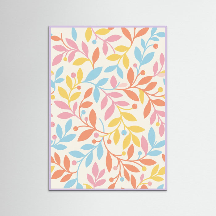 Lilac Wood Colorful Bloom Grid