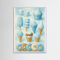 Lilac Wood Colorful Ice Cream