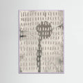 Lilac Wood Contemporary Abstract In White and Grey Poster