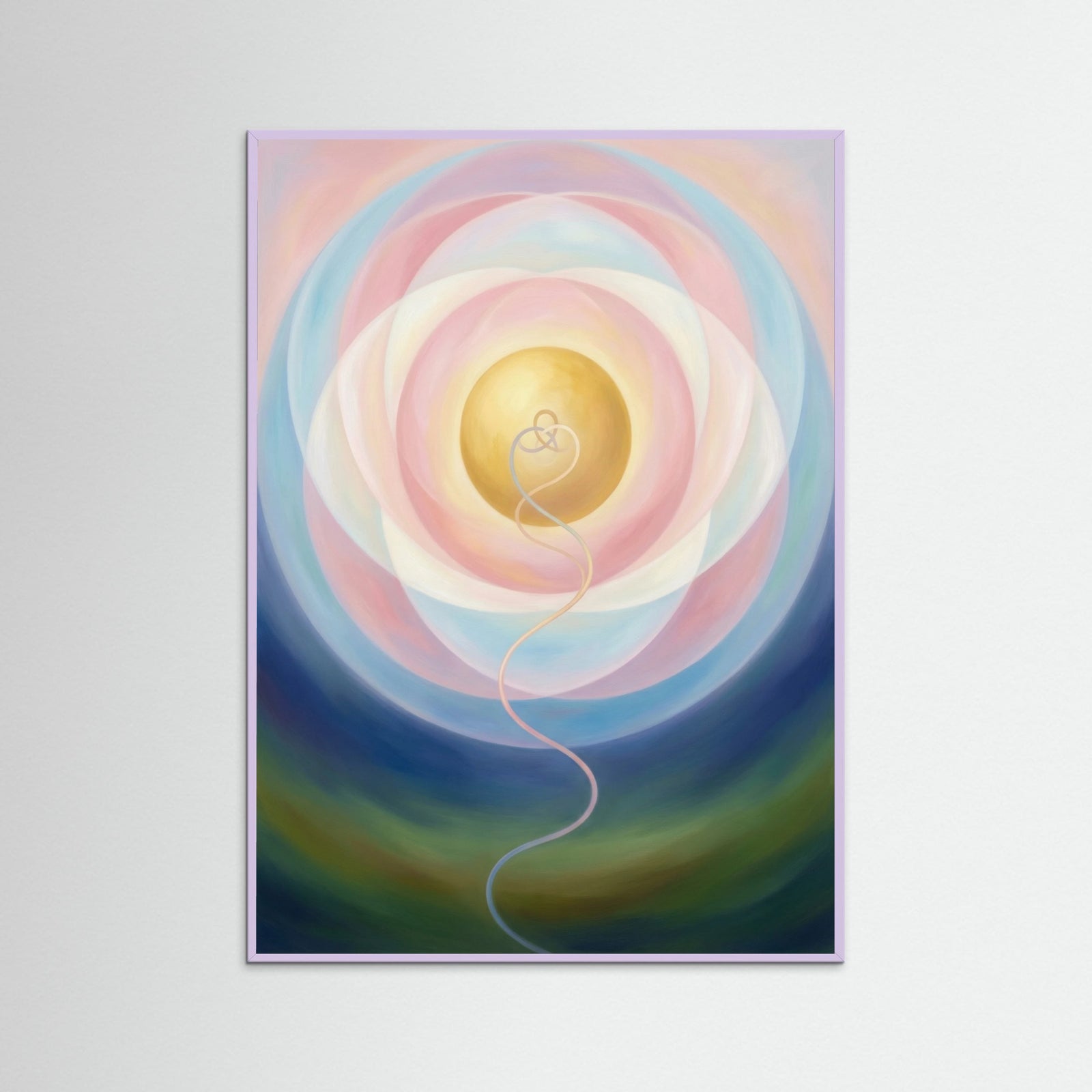 Lilac Wood Cosmic Heart Bloom