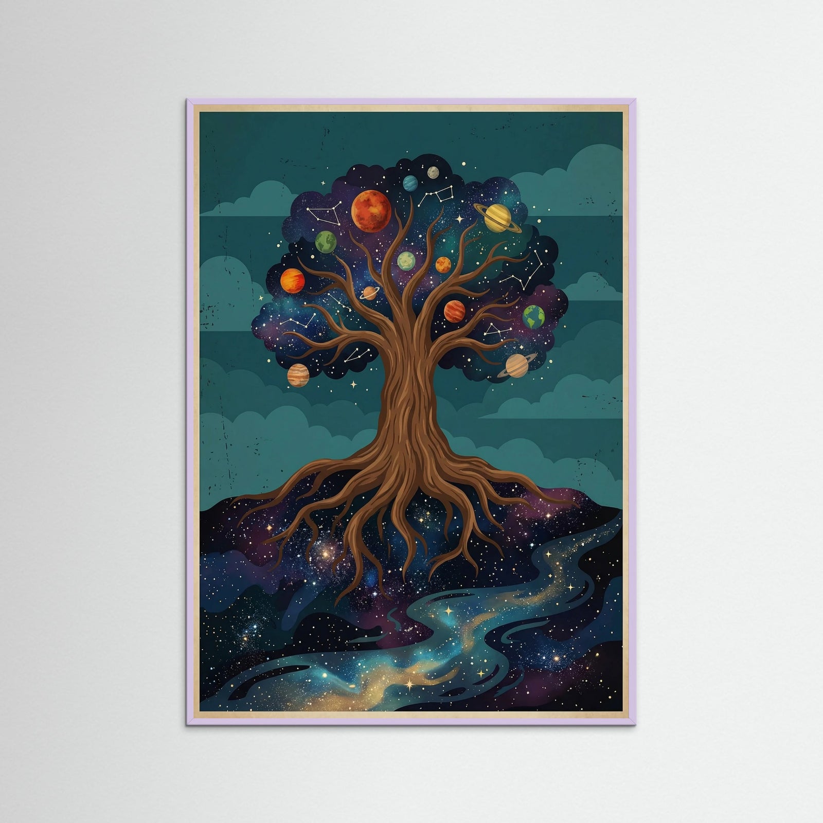 Lilac Wood Cosmic Serenity