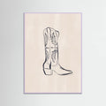 Póster Cowboy Boots By Ivy Green Illustrations – póster e impresión artística